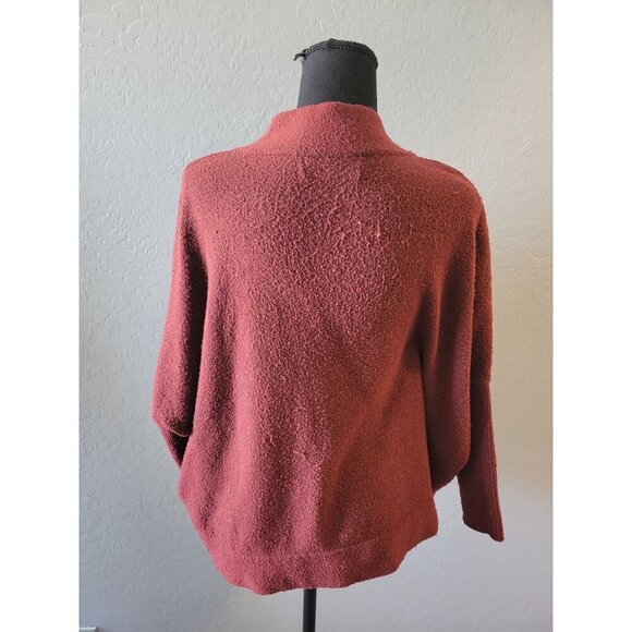 Anthropolgie Burgundy Dolman Sleeve V Neck Sweater Size XS Office Wear Lagenlook - Picture 4 of 9